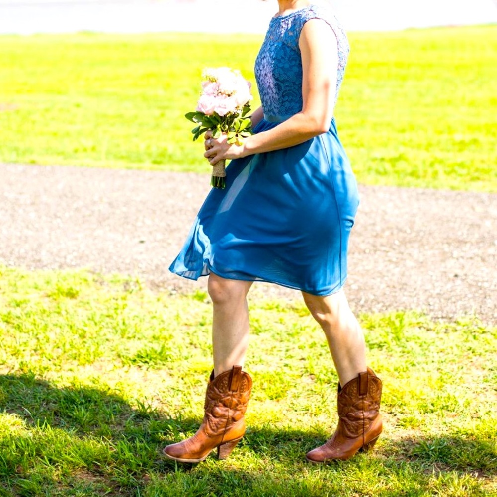 Blue dress